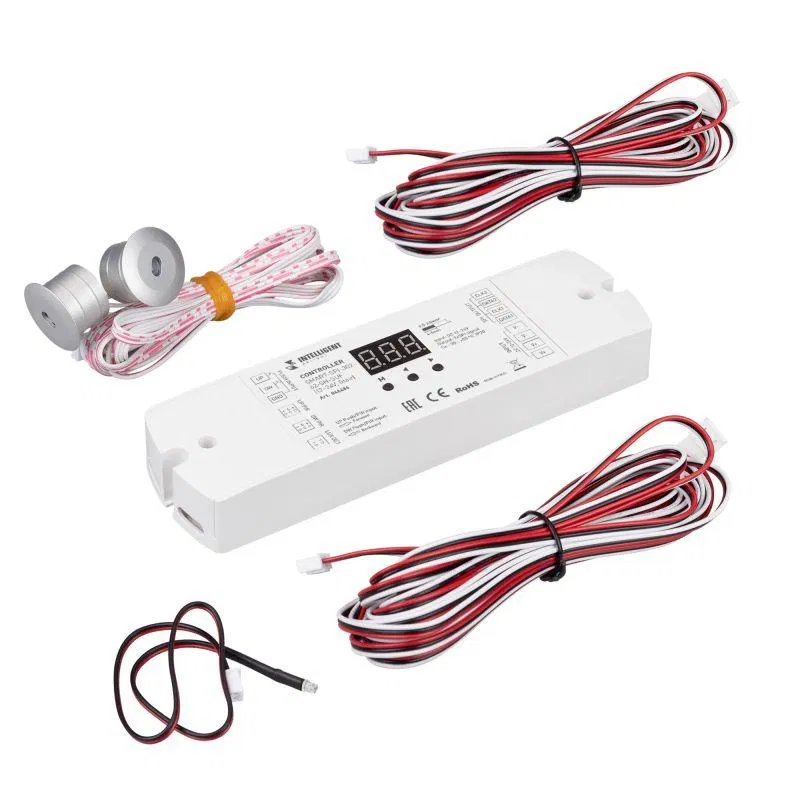 Контроллер лестничный SMART-SPI-302-62-SH-SUF (12-24В Stair) IP20 пластик INTELLIGENT ARLIGHT 046486