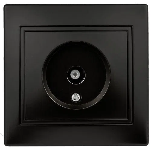 Розетка телевизионная одиночная TV СП Plano 1-301-05 IP20 антрацит Intro Б0044573