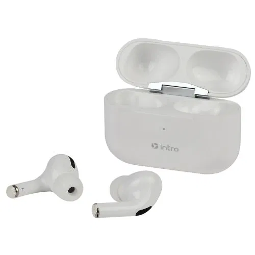 Гарнитура-Bluetooth BI1800W Plus сенсорная ultra slim с зар. кейсом бел. Intro Б0048621
