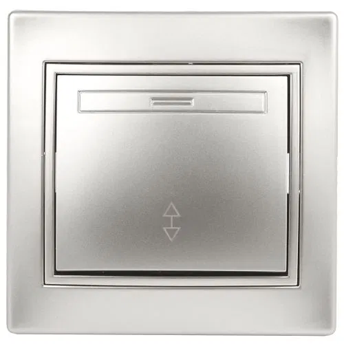 Переключатель 1-кл. СП Plano 10А IP20 1-103-03 250В алюм. Intro Б0053746