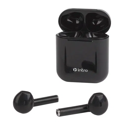 Наушники беспроводные HSW790 bluetooth с зарядным боксом вкладыши черн. Intro Б0059361