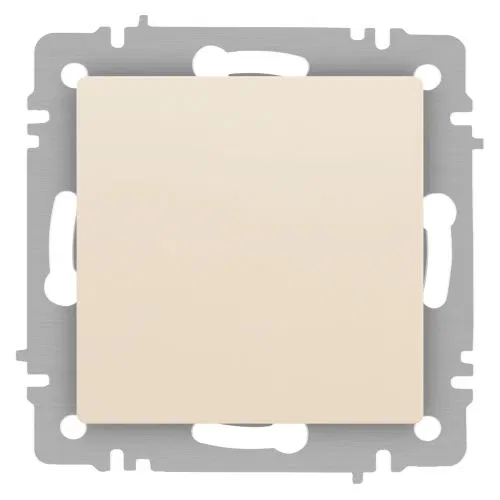 Выключатель 1-кл. СП Accent 6-101-02 10А IP20 250В AL/CU сл. кость Intro Б0063477
