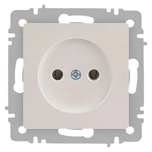 Розетка 1-м СП Accent 6-201-06 16А IP20 250В 2P перламутр. Intro Б0063667