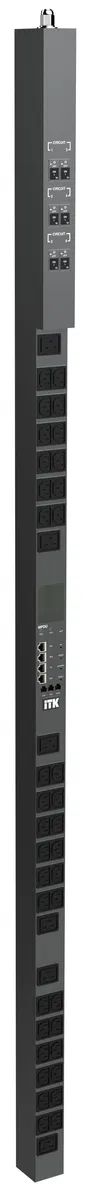 ITK CONTROL PDU с общим мониторингом и управлением PV1513 3Ф 32А 36С13 6С19 кабель 3м IEC60309 CN-PM43-42-36C13-06C19-43