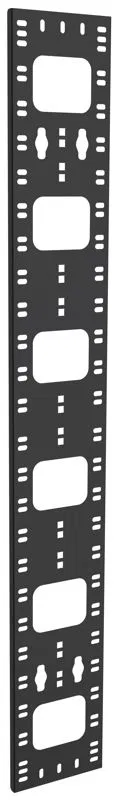 Органайзер кабельный вертикальный 150х12мм 24U черн. ITK CO05-15024-R