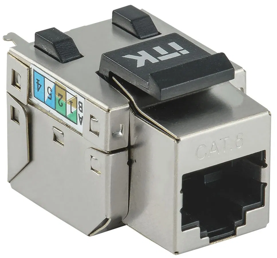 ITK Модуль Keystone Jack кат.6 FTP 110 IDC 90град розеточный CS1-1C06F-11