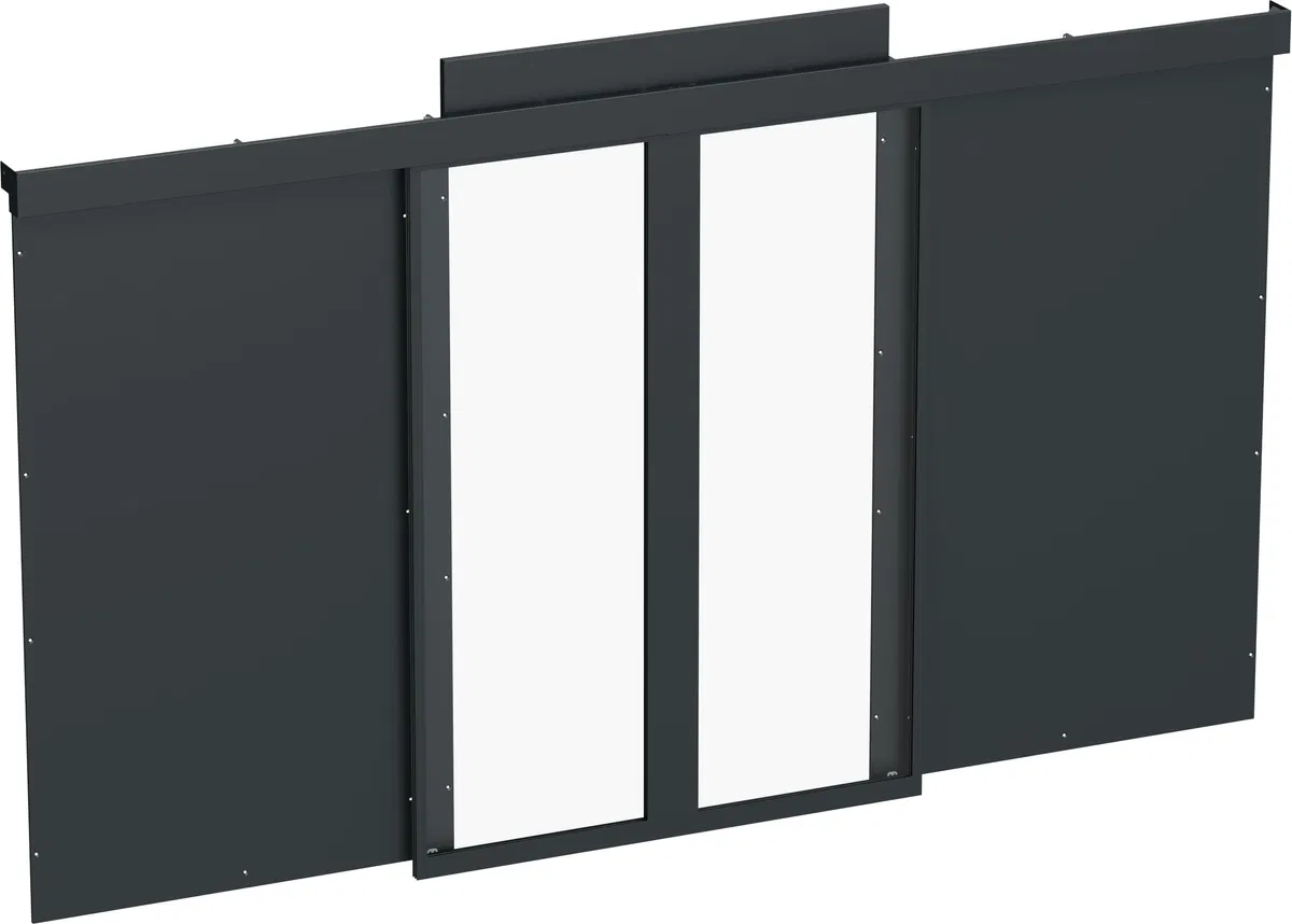 ITK DATAMODUL Дверь раздвижная 45U ширина коридора 1200 черная РФ DML-FD05-45U-1200-R