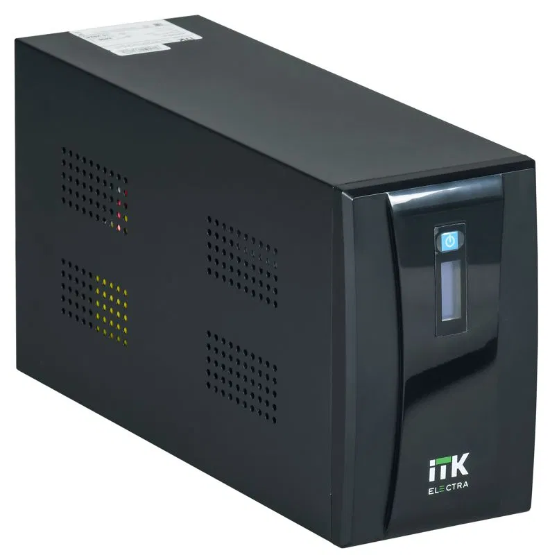 Источник бесперебойного питания ELECTRA ET 2кВ.А/1.2кВт с АКБ 2х9А.ч USB Schuko ITK EET-2000VA-1-002-S