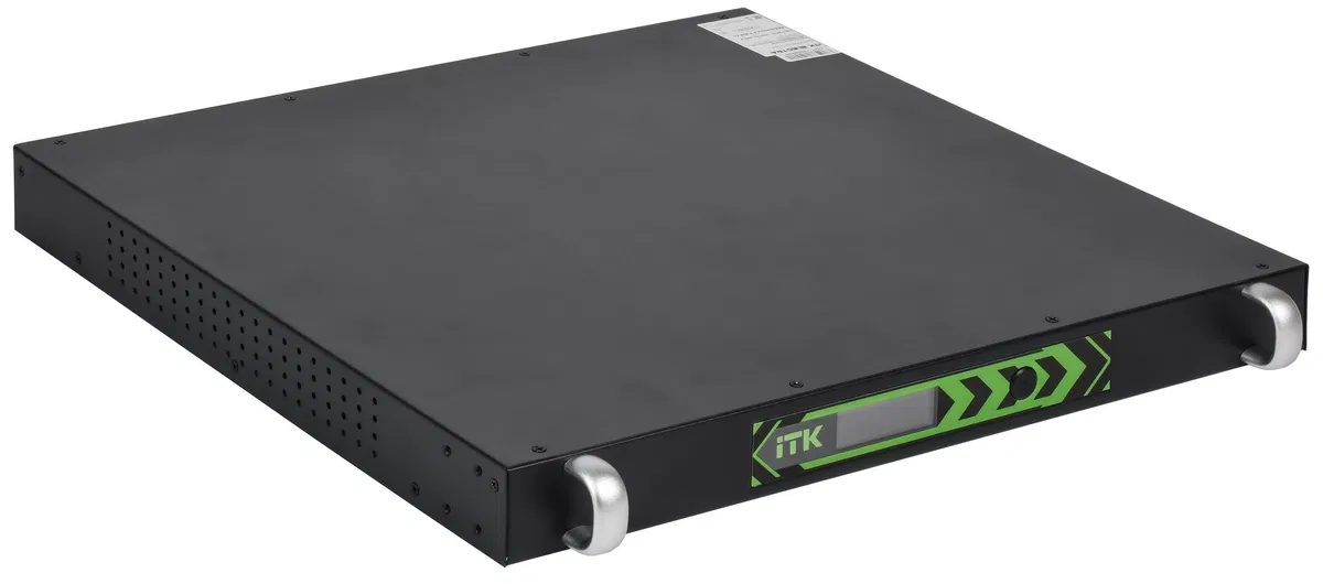 ITK ELECTRA LR ИБП 1U Линейно-интерактивный 1000ВА/600Вт LCD АКБ 4х8AH 6хC13 USB RS232 ELR-1000VA-1-004
