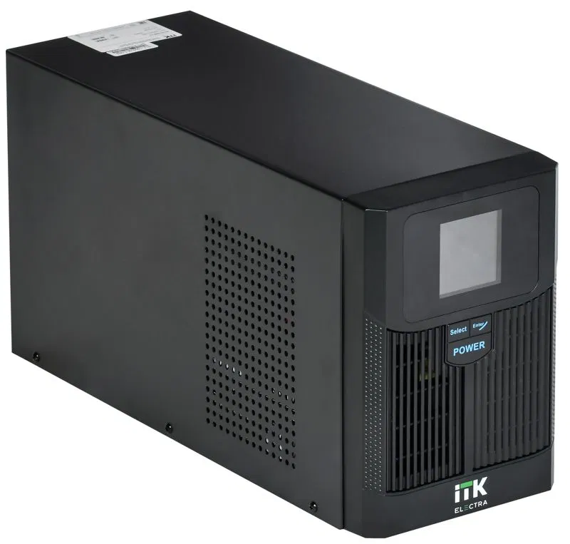 Источник бесперебойного питания ELECTRA LT 1кВА/0.8кВт с АКБ 2х7А.ч USB Schuko ITK ELT-1000VA-1-002-S