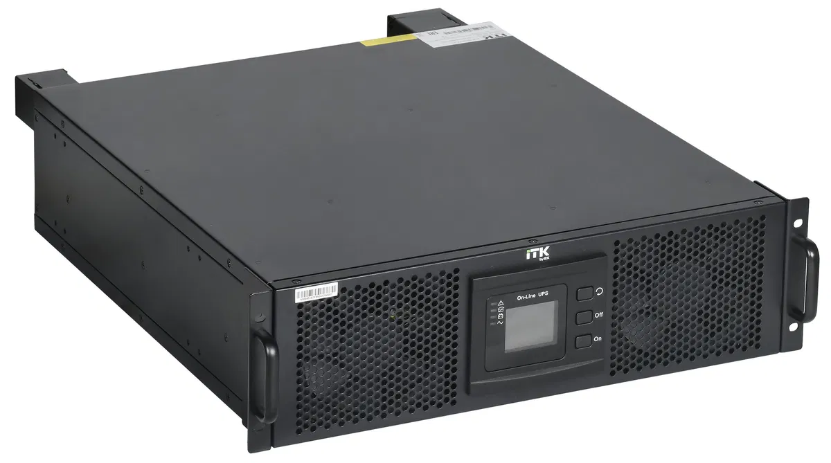 ITK ELECTRA OR ИБП Онлайн 10кВА/10кВт трехфазный 3:1 (1:1) стоечный LCD RS232 USB без АКБ EOR-0010KVA-31-L