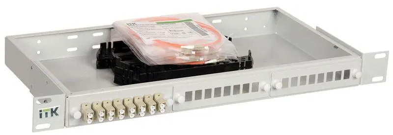 Кросс укомплектованный 1U SC (Simplex) 20 портов (OM2) ITK FOBX24-1U-20SCUS50