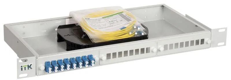 Кросс укомплектованный 1U SC (Simplex) 4 порта (OS2) ITK FOBX24-1U-4SCUS09