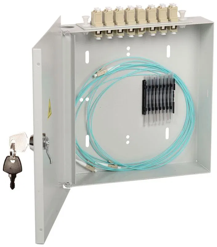 Кросс укомплектованный настенный LC (duplex) 4 порта (OM4) ITK FOBX8-N-4LCUD04