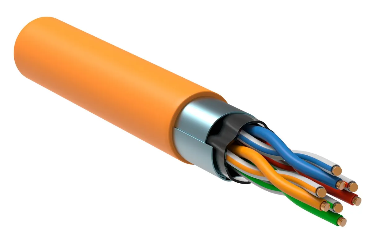 ITK Витая пара F/UTP кат.5E 4x2х24AWG LSZH оранжевый (305м) LC1-C5E04-327 ITK