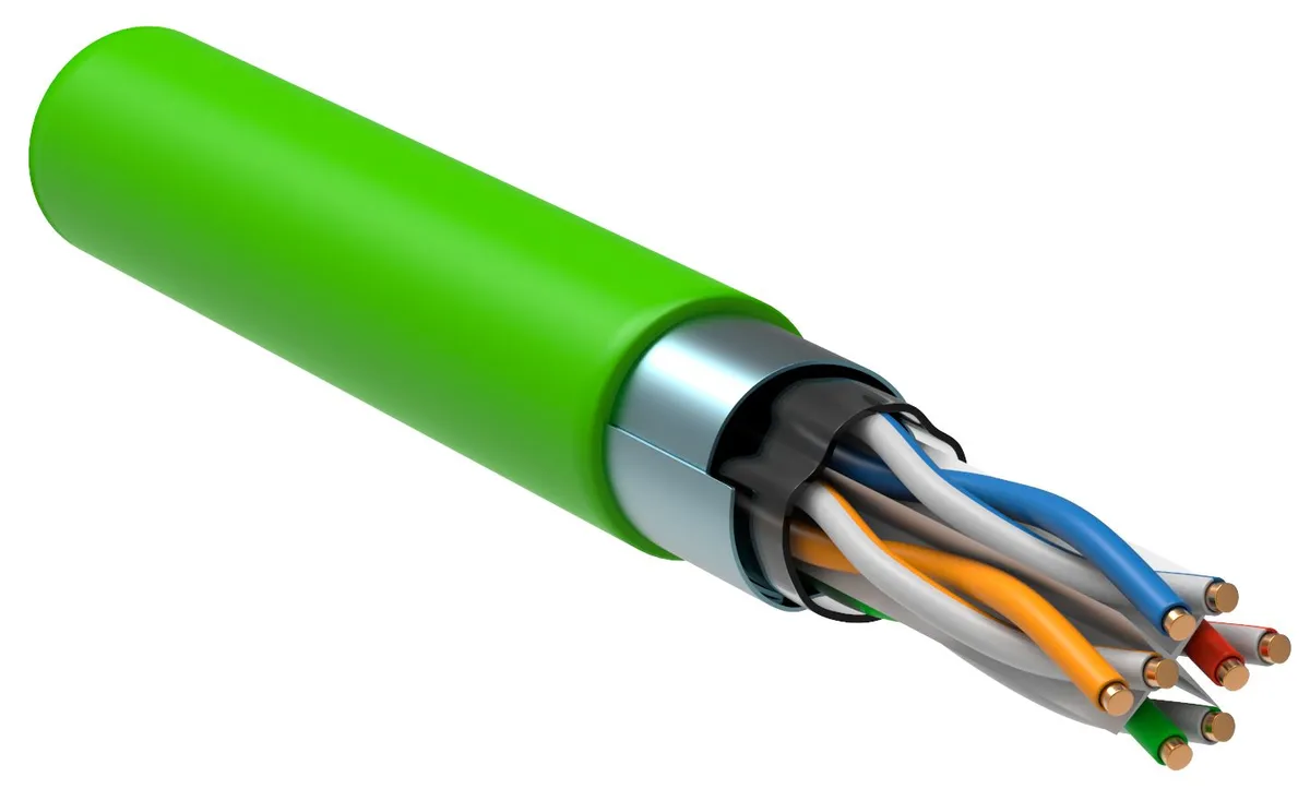 ITK Витая пара F/UTP кат.6 4х2х23AWG solid LSLTx нг(А)-LSLTx зеленый (305м) LC1-C604-322