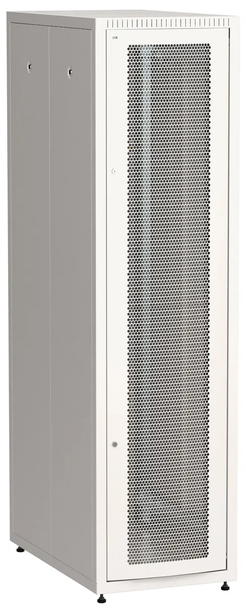 ITK LINEA E Шкаф напольный сетевой 19" 33U 600х1000мм перфорированная передняя дверь задняя металлическая серый LE35-33U61-PM