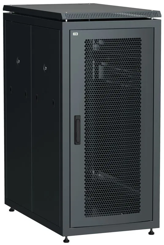 Шкаф сетевой LINEA N 19дюйм 28U 600х1000мм перфорир. двери черн. ITK LN05-28U61-PP