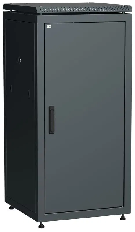 Шкаф сетевой 19дюйм LINEA N 28U 600х600мм металлическая передняя дверь черн. ITK LN05-28U66-M