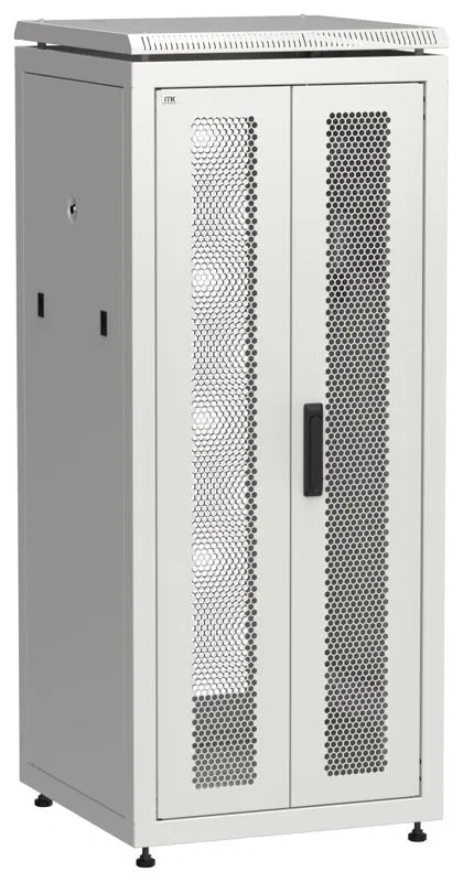 Шкаф сетевой LINEA N 19дюйм 28U 600х600мм передн. перфорир. распашная двустворчат. задн. перфорир. сер. ITK LN35-28U66-2PP