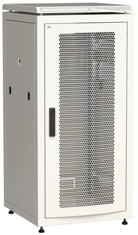 Шкаф сетевой LINEA N 19дюйм 28U 600х600мм перфорир. передн. дверь сер. ITK LN35-28U66-P