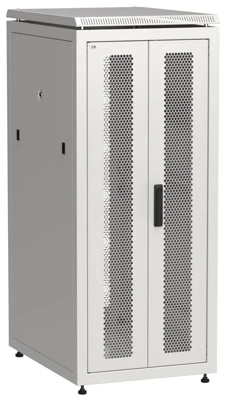 Шкаф сетевой LINEA N 19дюйм 28U 600х800мм передн. перфорир. распашная двустворчат. задн. перфорир. сер. ITK LN35-28U68-2PP