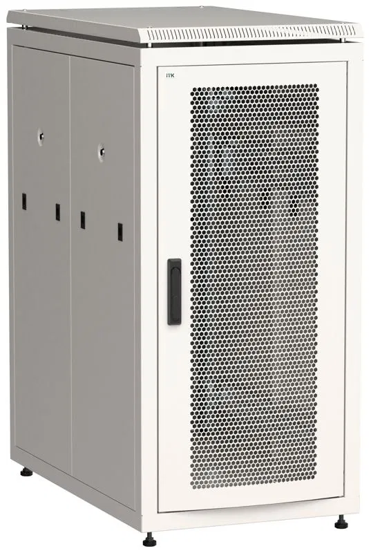 Шкаф сетевой LINEA N 28U 800х1000мм перфорир. передн. дверь; задн. перфорир. сер. ITK LN35-28U81-PP