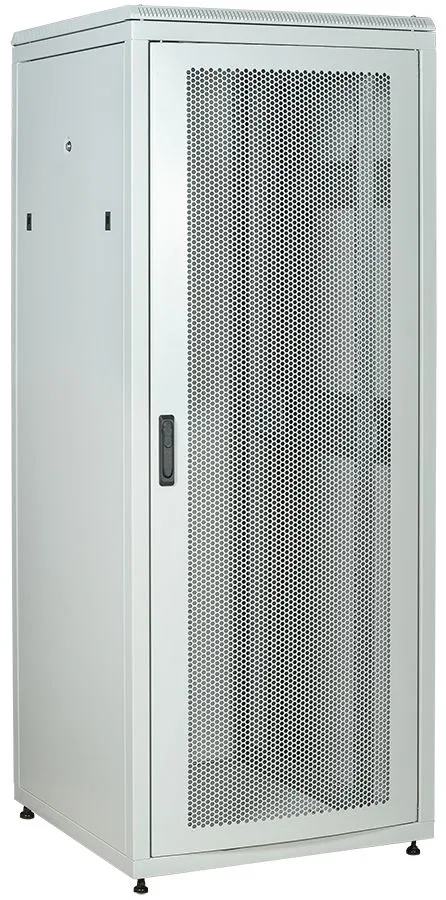 ITK LINEA N Шкаф сетевой 19" 33U 800х800мм перфорированная передняя дверь задняя металлическая серый LN35-33U88-PM
