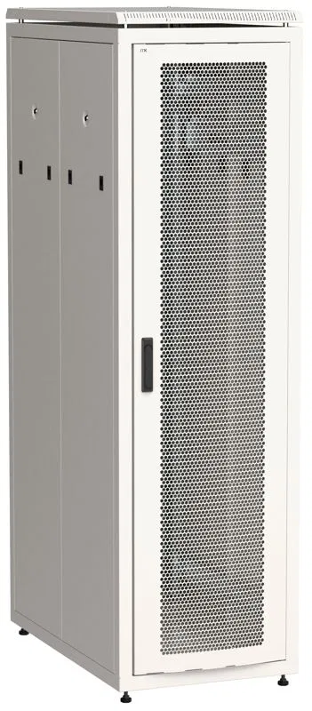 Шкаф сетевой LINEA N 42U 800х1000мм перфорир. передн. дверь; задн. перфорир. сер. ITK LN35-42U81-PP