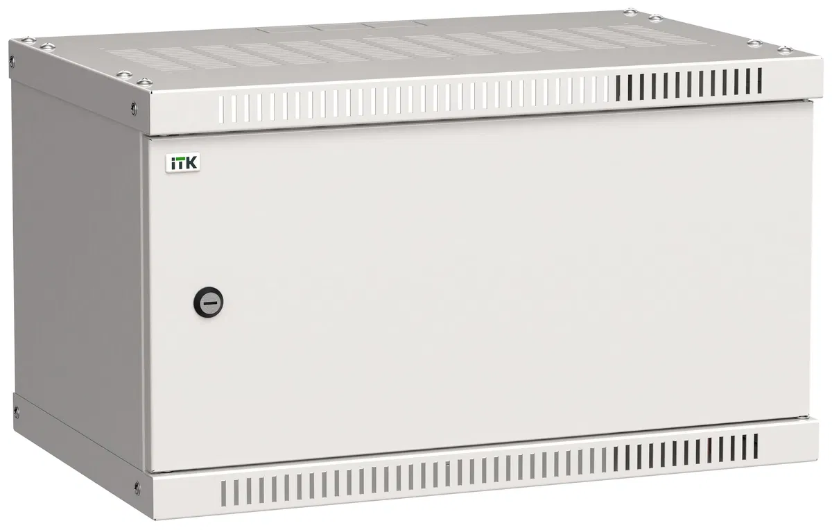 ITK Шкаф настенный LINEA WE 6U 550х350мм дверь металл серый LWE3-06U53-MF