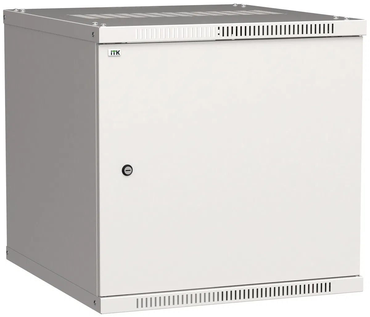 ITK Шкаф настенный LINEA WE 12U 600х600мм дверь металл серый LWE3-12U66-MF