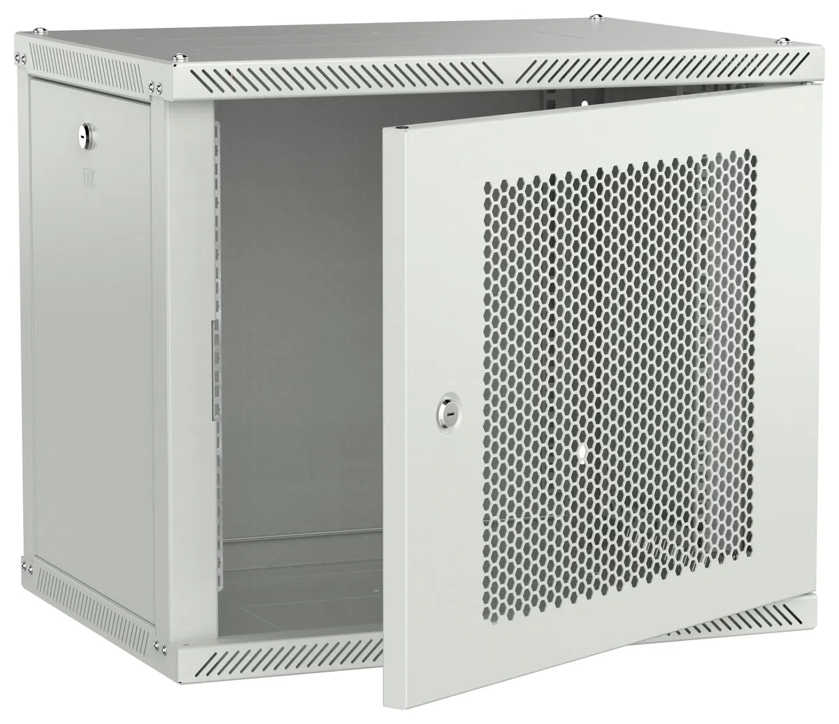 ITK LINEA W Шкаф настенный 9U 600х450мм дверь перфорированная серый 2.0 LWR3-09U64-PF-2