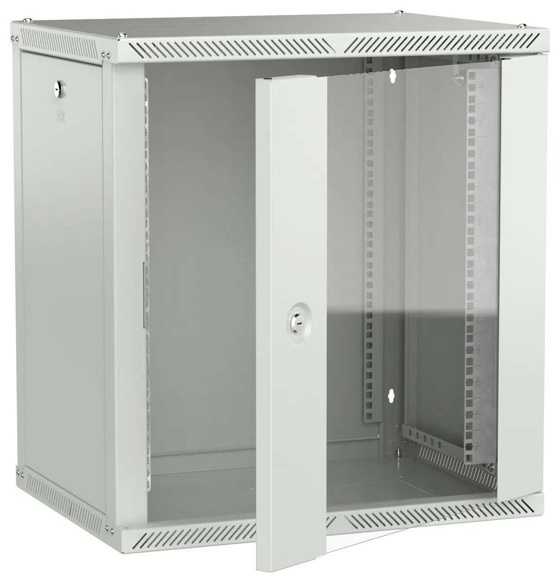ITK LINEA W Шкаф настенный 12U 600х450мм дверь стекло серый 2.0 LWR3-12U64-GF-2