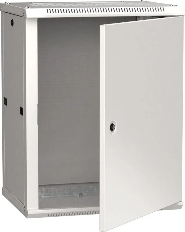 Шкаф 19 дюйм LINEA W 12U 600х450мм настен. метал. дверь RAL7035 ITK LWR3-12U64-MF