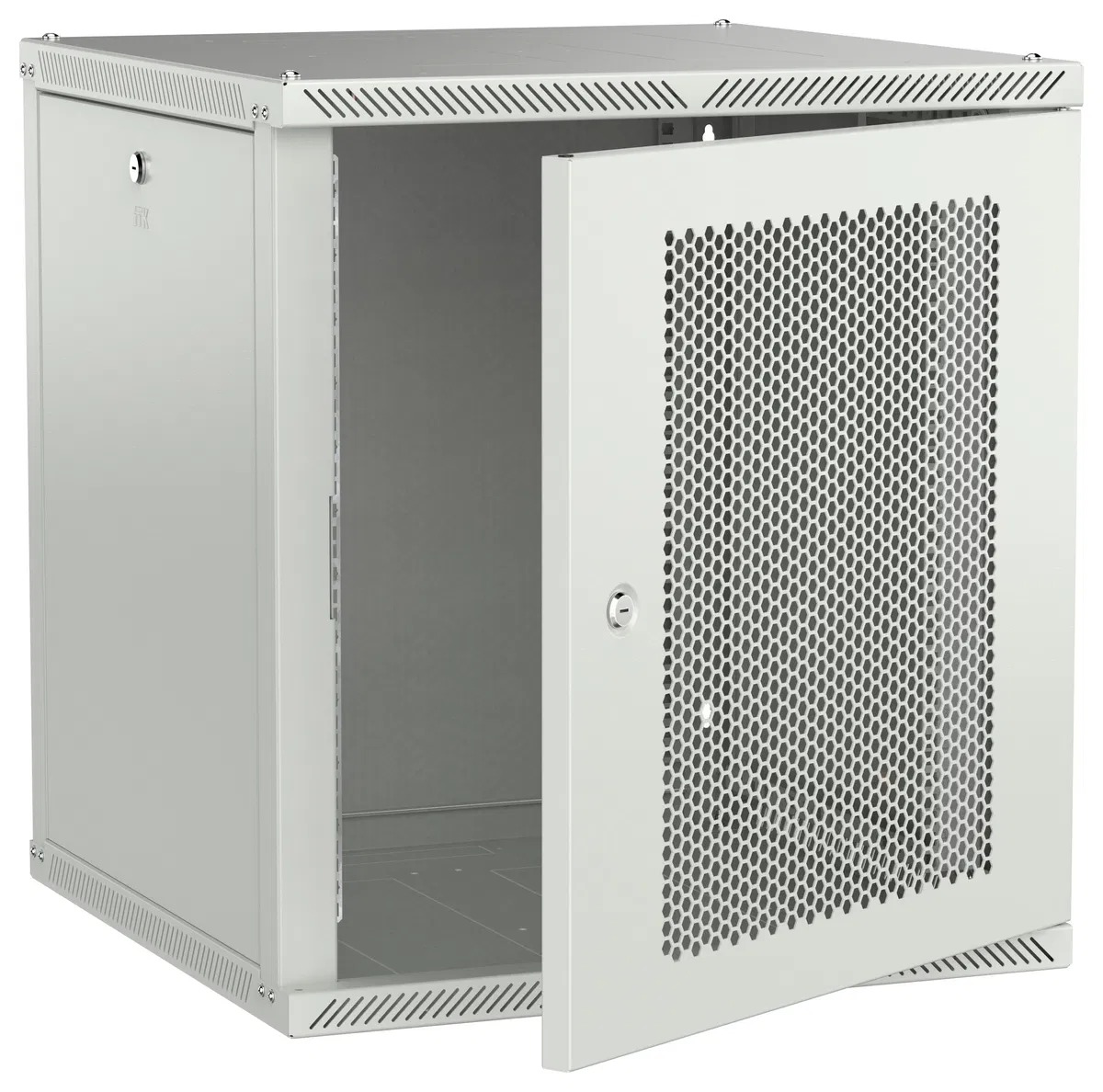 ITK LINEA W Шкаф настенный 12U 600х600мм дверь перфорированная серый 2.0 LWR3-12U66-PF-2