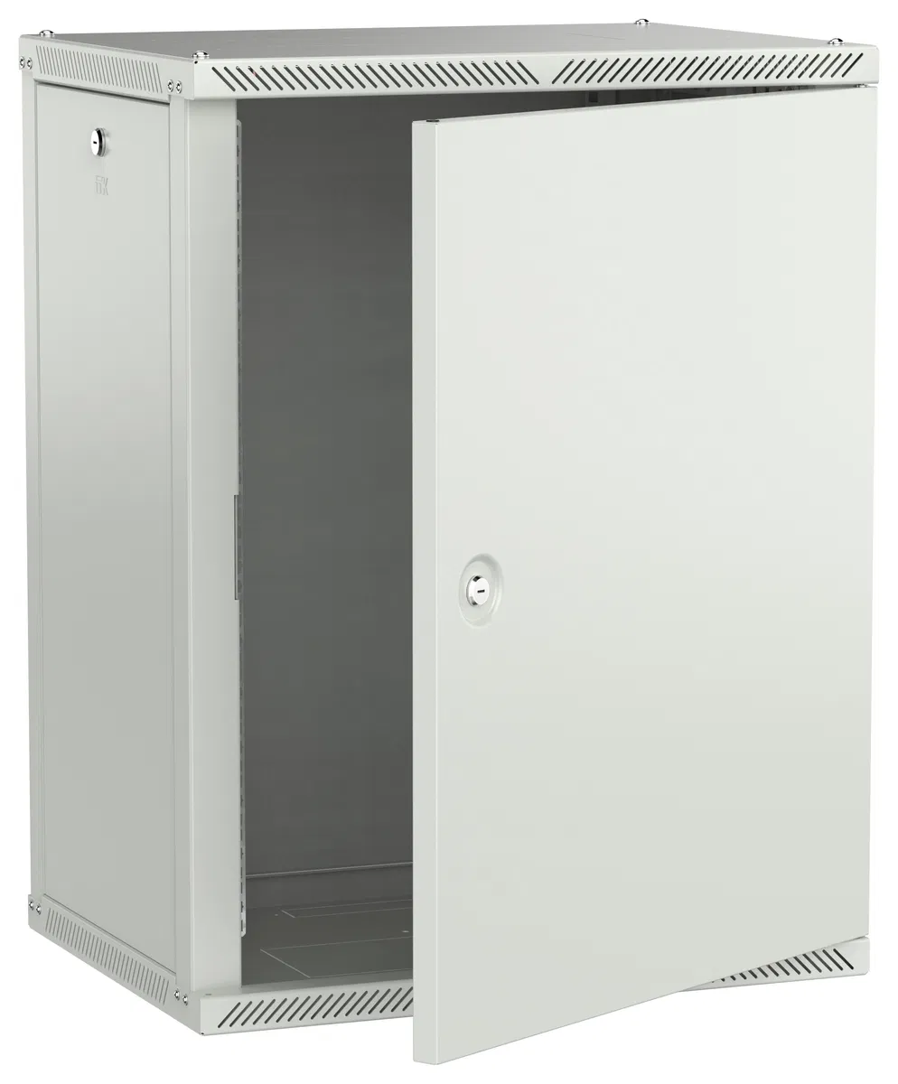 ITK LINEA W Шкаф настенный 15U 600х450мм дверь металл серый 2.0 LWR3-15U64-MF-2