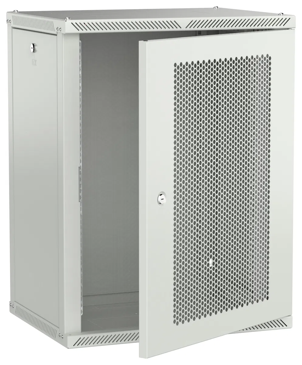 ITK LINEA W Шкаф настенный 15U 600х450мм дверь перфорированная серый 2.0 LWR3-15U64-PF-2