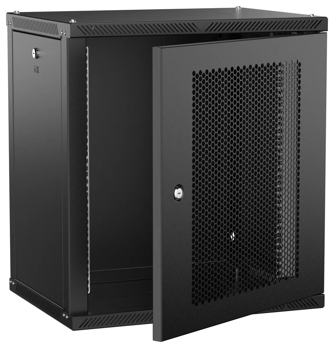 ITK LINEA W Шкаф настенный 12U 600х450мм дверь перфорированная черный 2.0 LWR5-12U64-PF-2