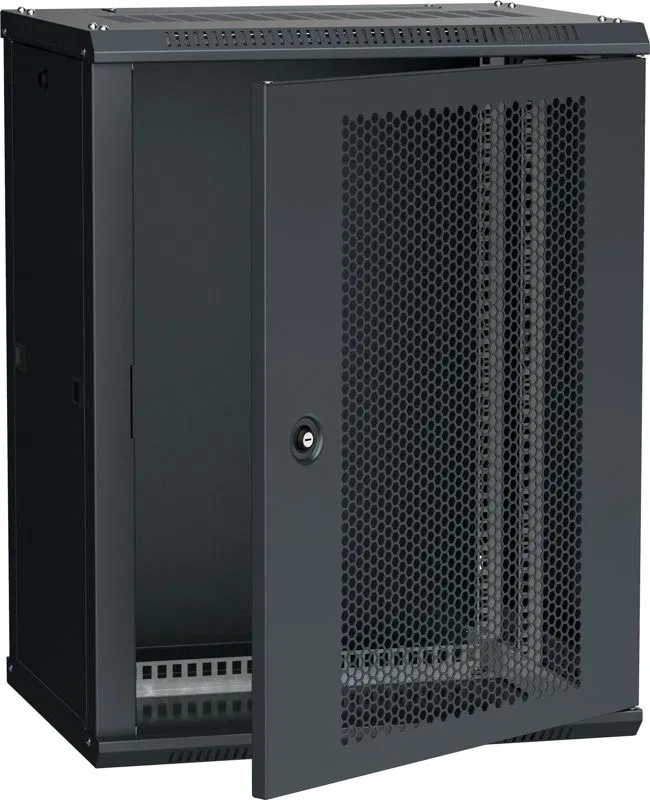 Шкаф LINEA W 15U 600х450мм перфорир. дверь RAL9005 ITK LWR5-15U64-PF