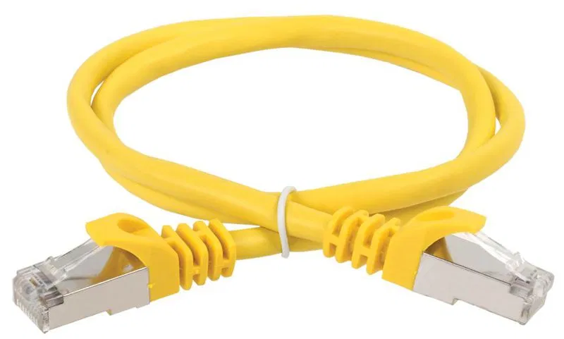 Патч-корд кат.5E FTP 2м желт. ITK PC05-C5EF-2M