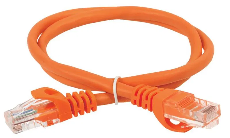Патч-корд кат.5E UTP 1м оранж. ITK PC07-C5EU-1M