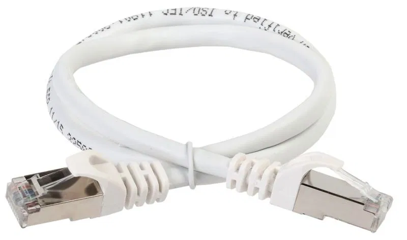 Патч-корд кат.5E FTP 1м бел. ITK PC08-C5EF-1M
