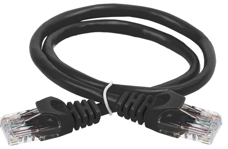 Патч-корд кат.5E UTP 2м черн. ITK PC09-C5EU-2M