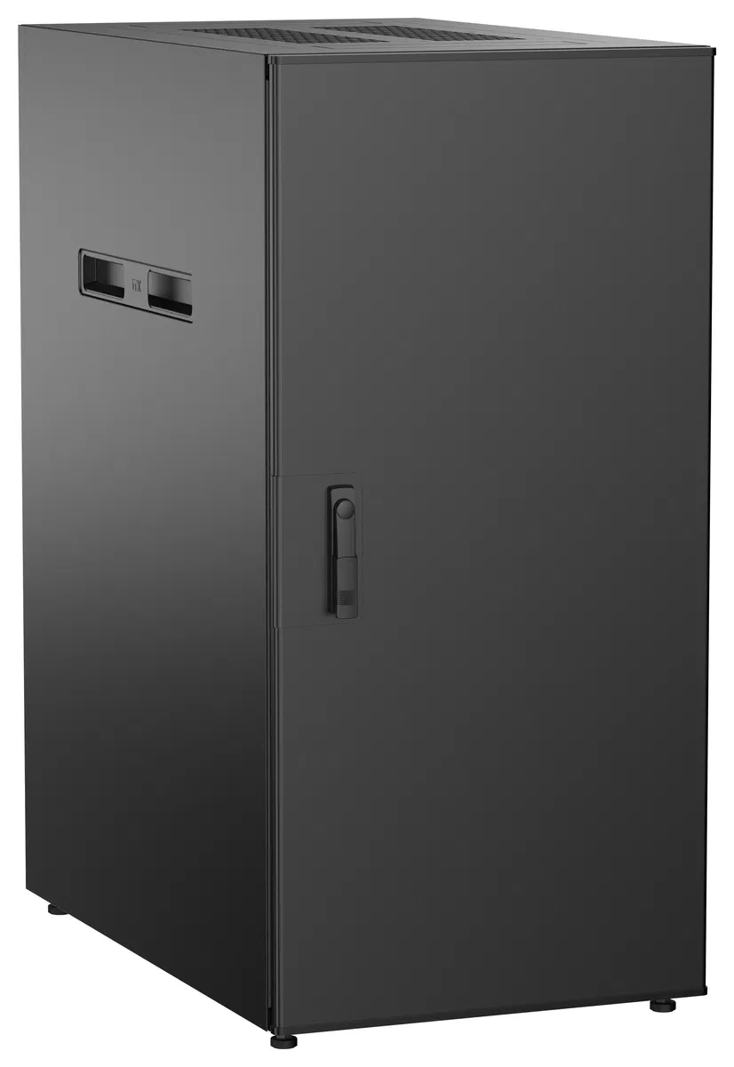 ITK UNITBOX N Шкаф сетевой 19" напольный 24U 600х1000мм металлическая передняя дверь черный UBN05-24U61-M