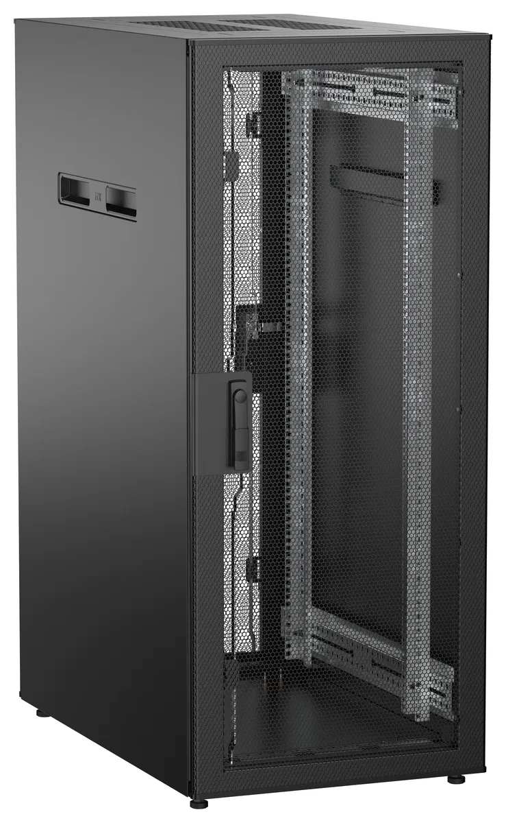 ITK UNITBOX N Шкаф сетевой 19" напольный 28U 600х1000мм перфорированные двери черный UBN05-28U61-PP