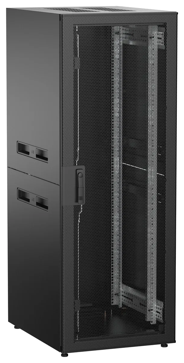 ITK UNITBOX N Шкаф сетевой 19" напольный 33U 600х800мм перфорированная передняя дверь черный UBN05-33U68-P
