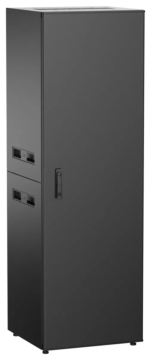 ITK UNITBOX N Шкаф сетевой 19" напольный 38U 600х600мм металлическая передняя дверь черный UBN05-38U66-M