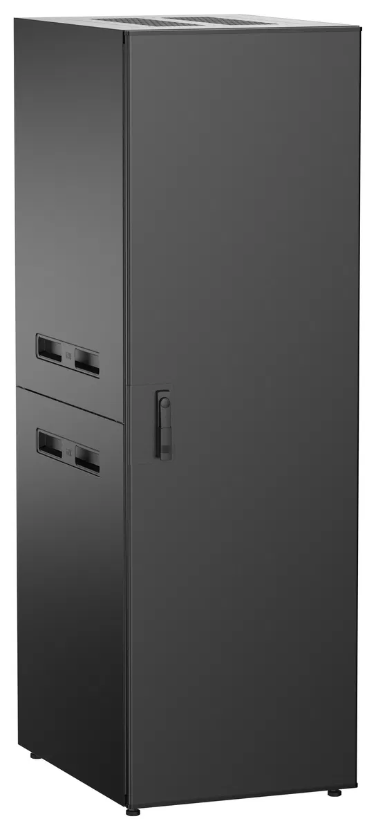 ITK UNITBOX N Шкаф сетевой 19" напольный 38U 600х800мм металлическая передняя дверь черный UBN05-38U68-M