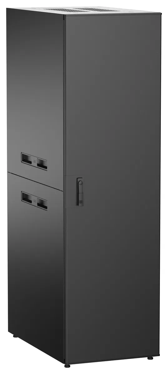 ITK UNITBOX N Шкаф сетевой 19" напольный 42U 600х1000мм металлическая передняя дверь черный UBN05-42U61-M