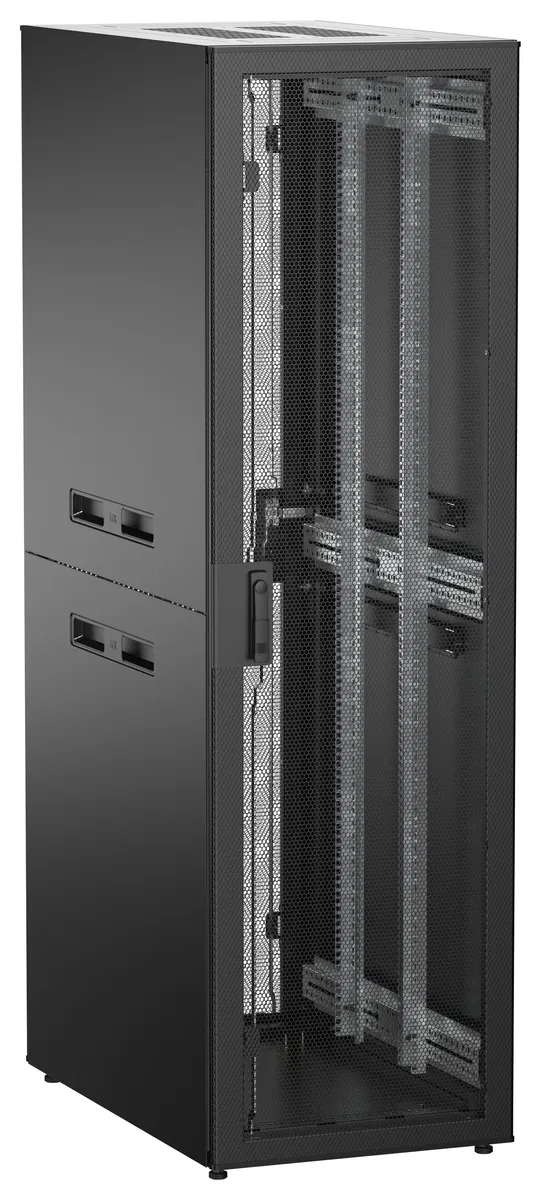 ITK UNITBOX N Шкаф сетевой 19" напольный 42U 600х1000мм перфорированные двери черный UBN05-42U61-PP